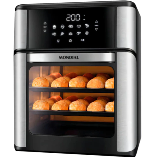 Fritadeira Air Fryer Forno 12L Mondial AFON-12L-BI — vista frontal